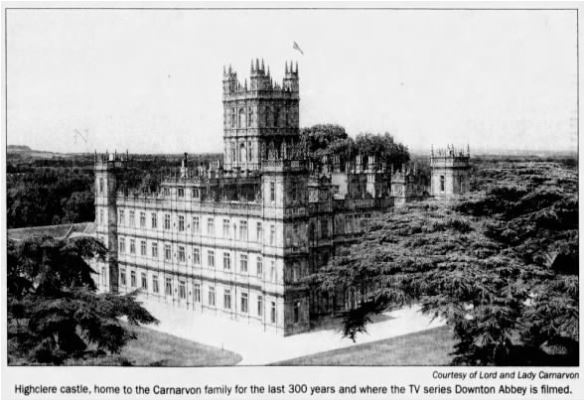 Highclere Castle, setting of TV series Downton Abbey (The Leader-Post )