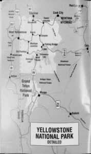 Map of Yellowstone